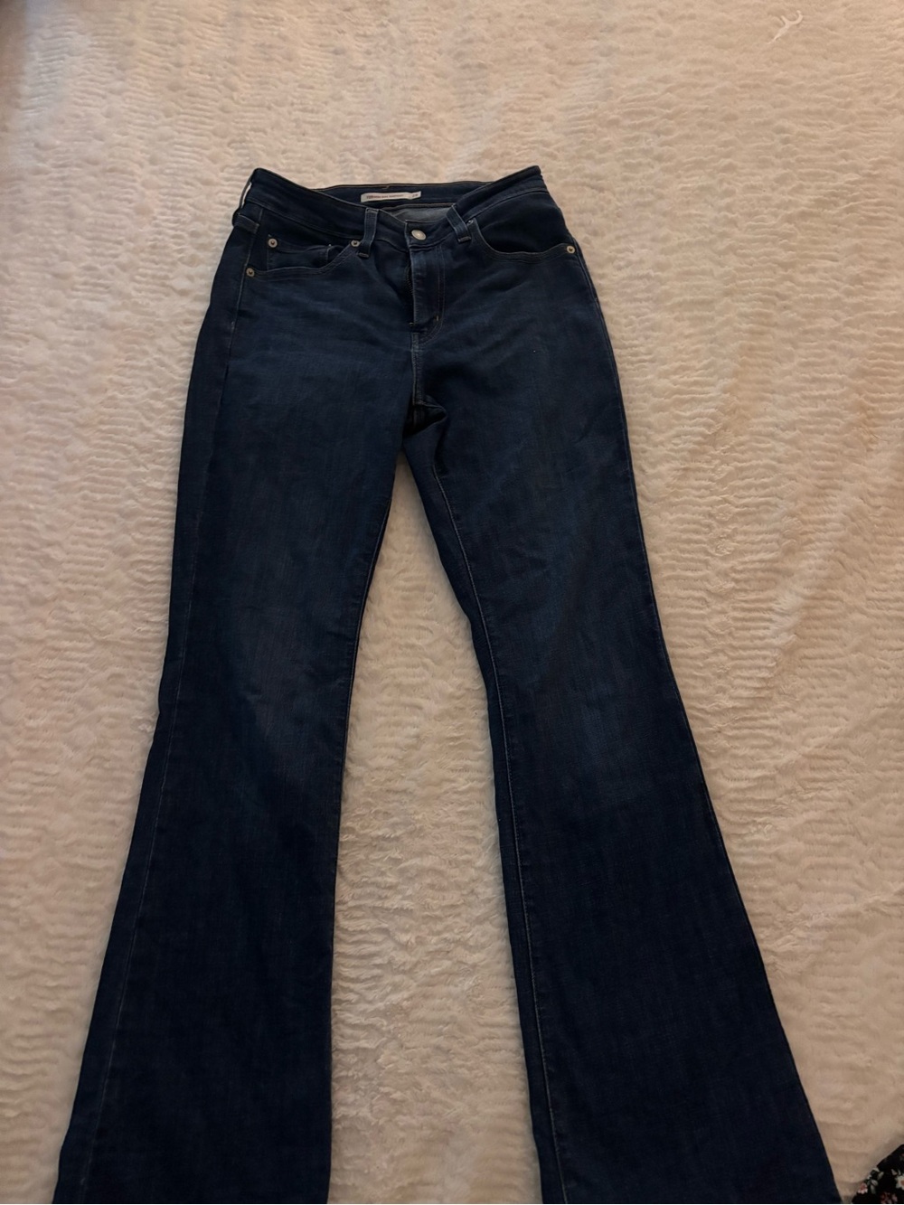 Levi's Women's Dark Indigo High-Rise Flare Jeans